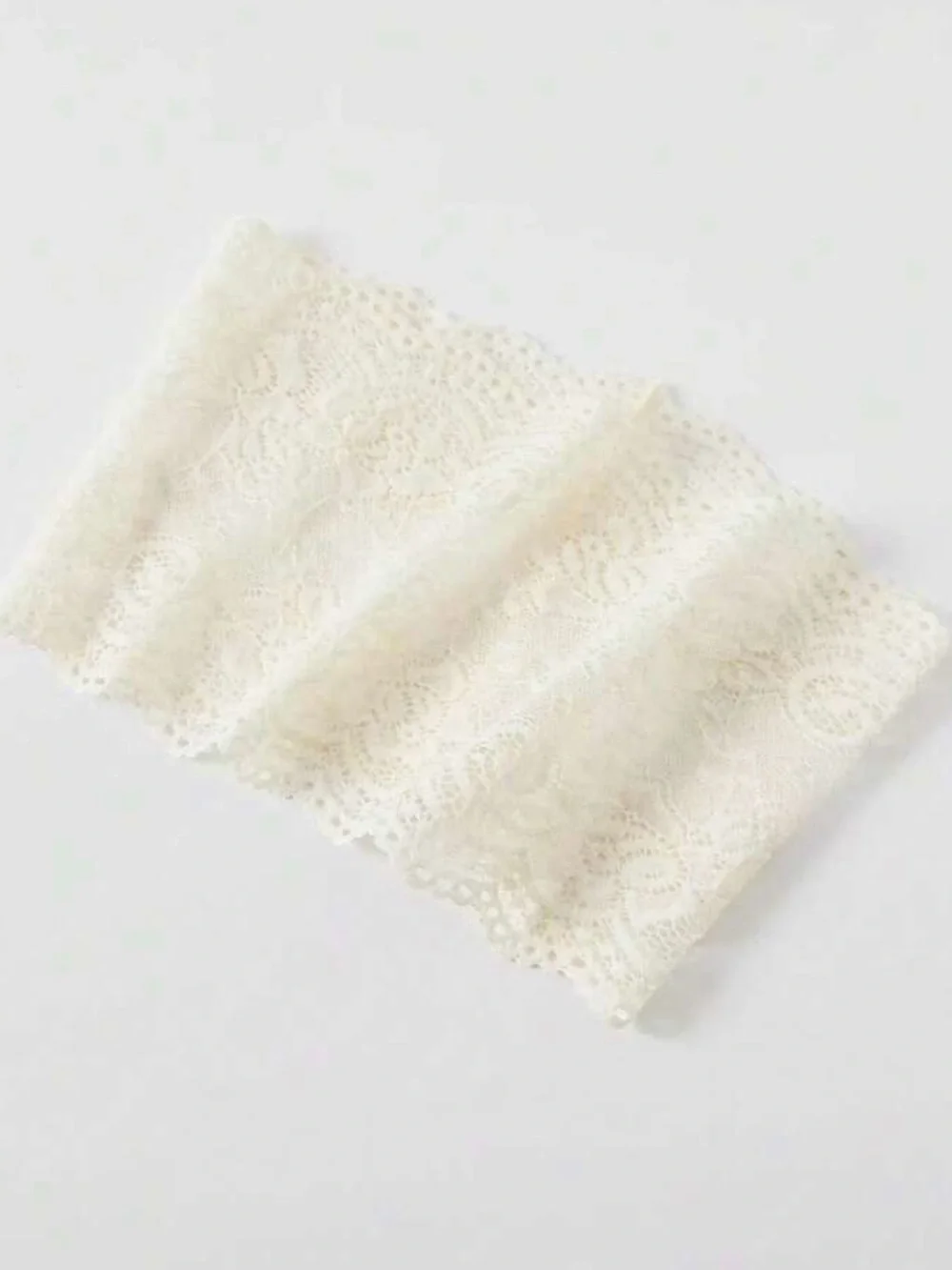 White Lace Wide Headband - Elegant Hair Accessory